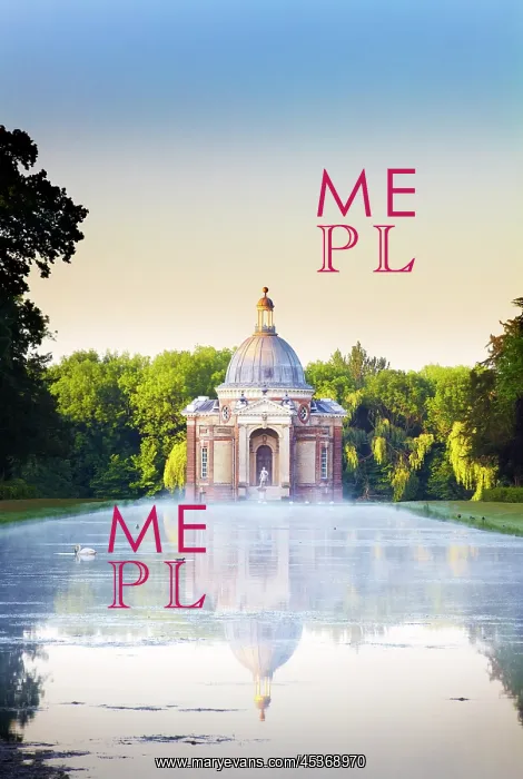 : Long Water and Pavilion at Wrest Park : Long Water and Pavilion at Wrest Park
