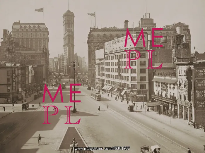 : Longacre Square, in 1911, at the Intersection : Longacre Square, in 1911, at the Intersection
