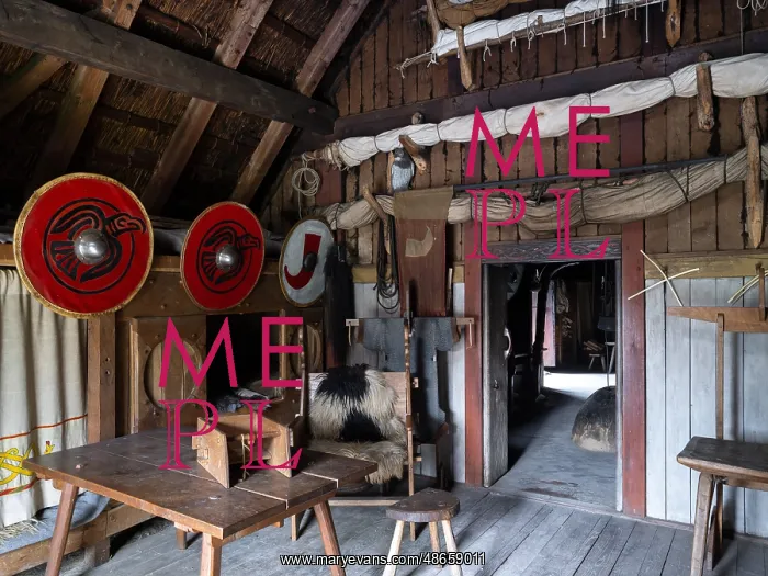 : Longhouse, Bork Vikingehavn, Bork Harbour, Jutland, Denmark : Longhouse, Bork Vikingehavn, Bork Harbour, Jutland, Denmark