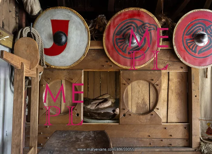 : Longhouse, Bork Vikingehavn, Bork Harbour, Jutland, Denmark : Longhouse, Bork Vikingehavn, Bork Harbour, Jutland, Denmark