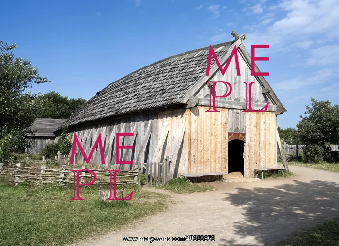 : Longhouse, Ribe Viking Centre, Ribe, Denmark : Longhouse, Ribe Viking Centre, Ribe, Denmark