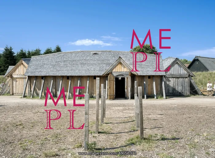 : Longhouse, Ribe Viking Centre, Ribe, Denmark : Longhouse, Ribe Viking Centre, Ribe, Denmark
