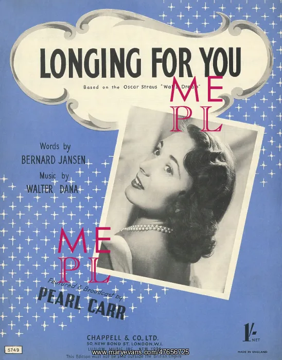 : Longing for you - Music Sheet Cover : Longing for you - Music Sheet Cover