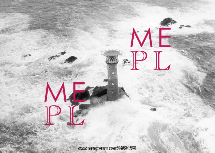 : Longships Lighthouse in a gale : Longships Lighthouse in a gale