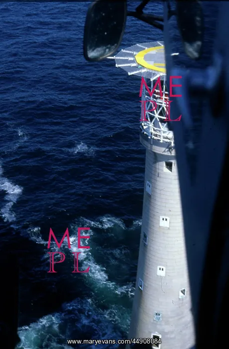 : Longships Lighthouse from Trinity House Service Helicopter : Longships Lighthouse from Trinity House Service Helicopter