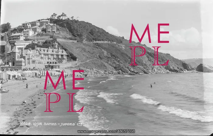 : Looe Sands Beach Scene : Looe Sands Beach Scene