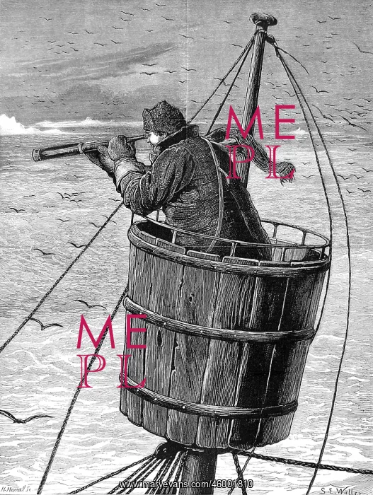 : Look-Out or Crow's Nest, British Arctic Expedition, 1875 : Look-Out or Crow's Nest, British Arctic Expedition, 1875