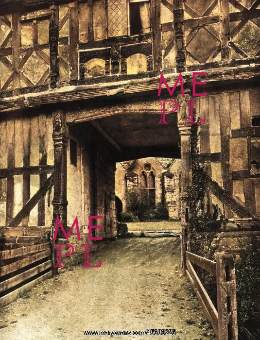 : Looking through an archway at Stokesay Castle : Looking through an archway at Stokesay Castle