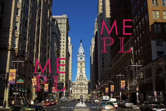 : LOOKING DOWN BROAD STREET AVENUE OF ARTS TOWARDS : LOOKING DOWN BROAD STREET AVENUE OF ARTS TOWARDS