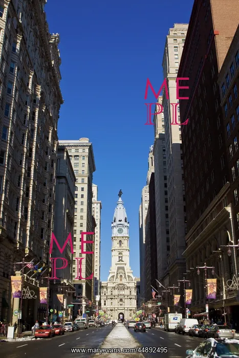 : LOOKING DOWN BROAD STREET AVENUE OF ARTS TOWARDS : LOOKING DOWN BROAD STREET AVENUE OF ARTS TOWARDS