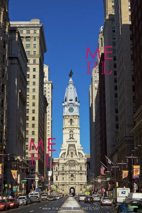 : LOOKING DOWN BROAD STREET AVENUE OF ARTS TOWARDS : LOOKING DOWN BROAD STREET AVENUE OF ARTS TOWARDS