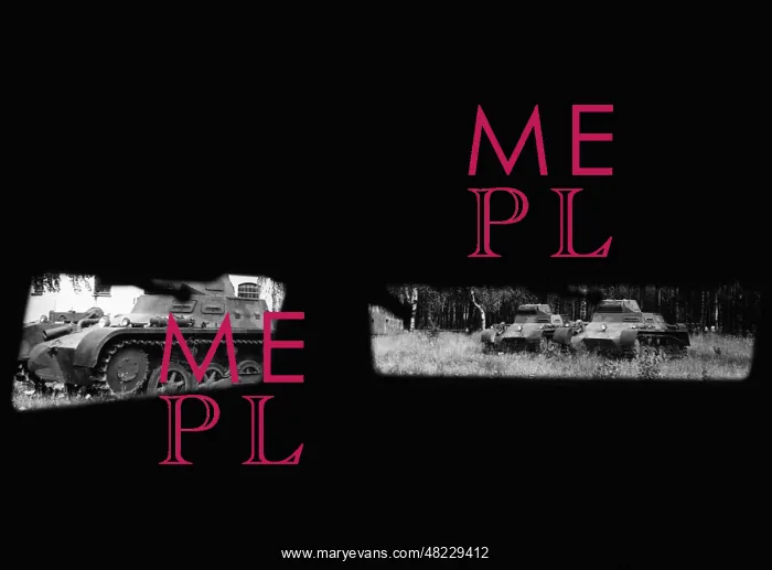 : Looking through the eye slit of a Panzer I, 1935 : Looking through the eye slit of a Panzer I, 1935