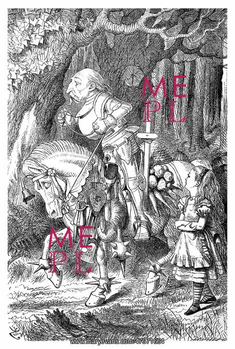 : Through the Looking-Glass, Alice and the White Knight : Through the Looking-Glass, Alice and the White Knight