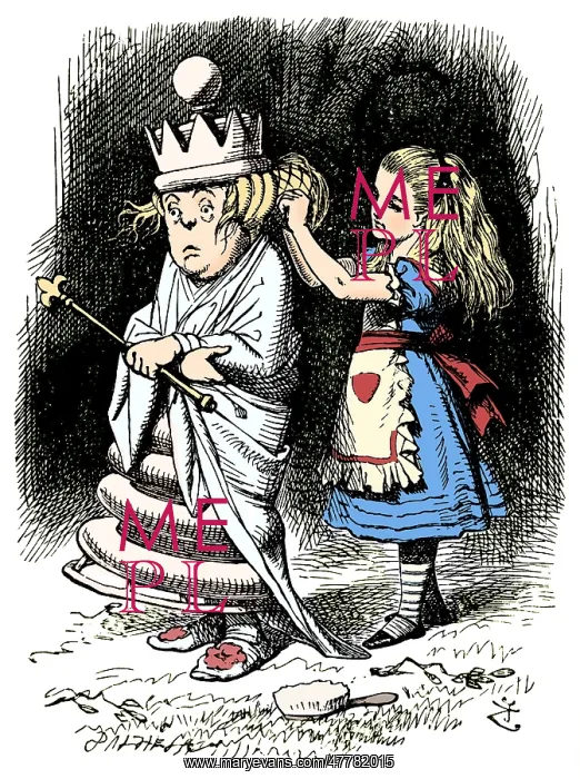 : Through the Looking-Glass, Alice and White Queen Addressed : Through the Looking-Glass, Alice and White Queen Addressed