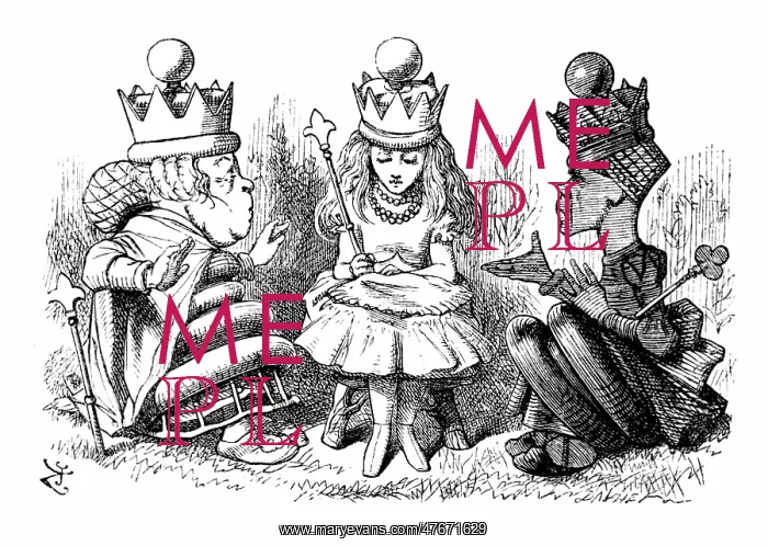 : Through the Looking-Glass, Alice and the White and Red Queen : Through the Looking-Glass, Alice and the White and Red Queen