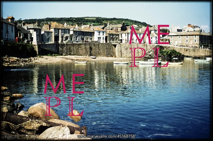 : Looking north across Mousehole Harbour from the : Looking north across Mousehole Harbour from the
