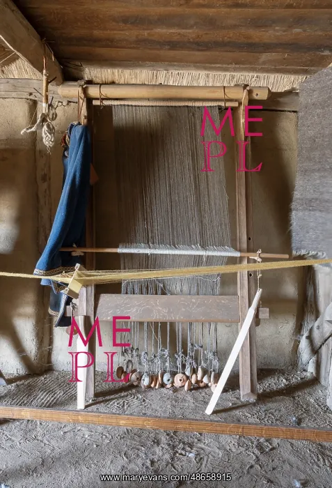 : Loom, Viking Museum Haithabu, Hedeby, Germany : Loom, Viking Museum Haithabu, Hedeby, Germany