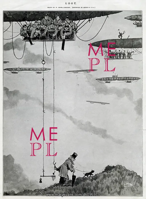 : Loot by William Heath Robinson WWI : Loot by William Heath Robinson WWI