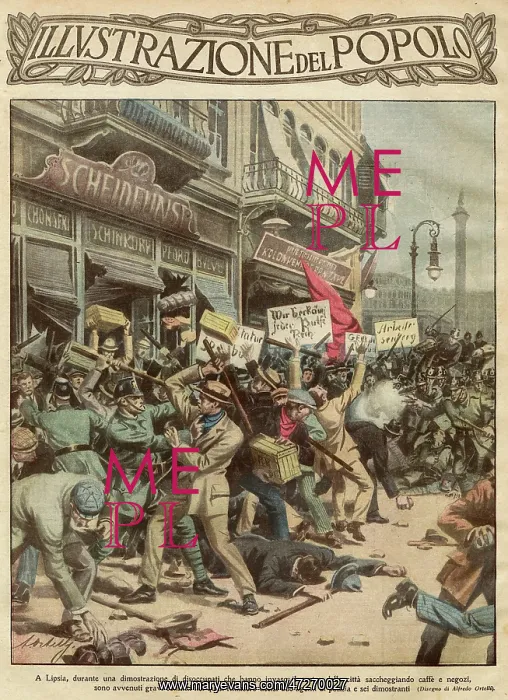: LOOTING IN LEIPZIG / 1923 : LOOTING IN LEIPZIG / 1923
