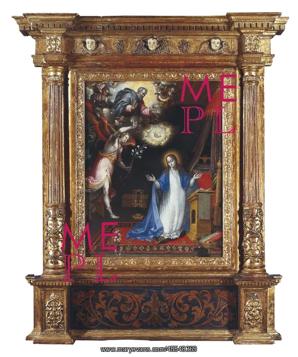 : LOPEZ DE HERRERA, Alonso (1579-ca. 1654). The Annunciation : LOPEZ DE HERRERA, Alonso (1579-ca. 1654). The Annunciation