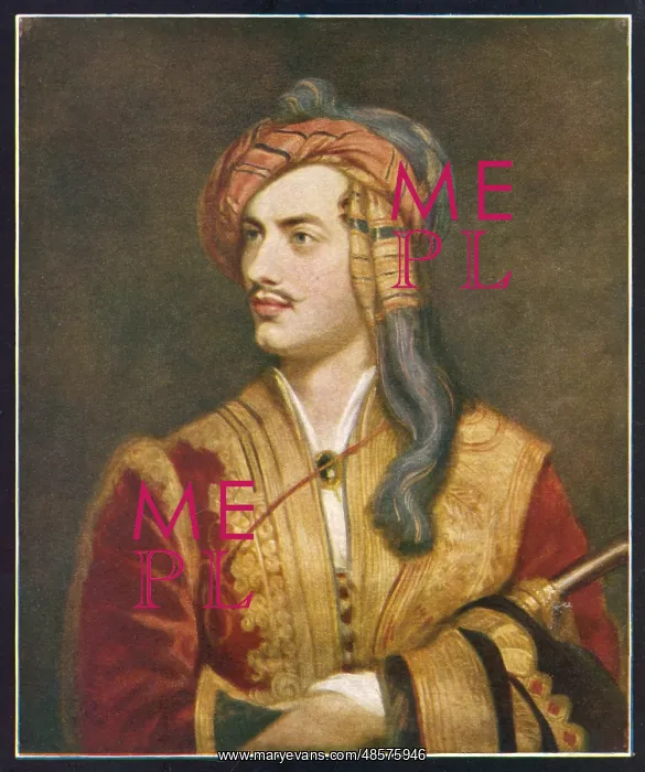 : Lord Byron - Greek Costume : Lord Byron - Greek Costume