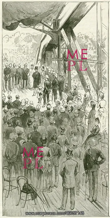 : Lord Dufferin opens the Jubilee Bridge : Lord Dufferin opens the Jubilee Bridge