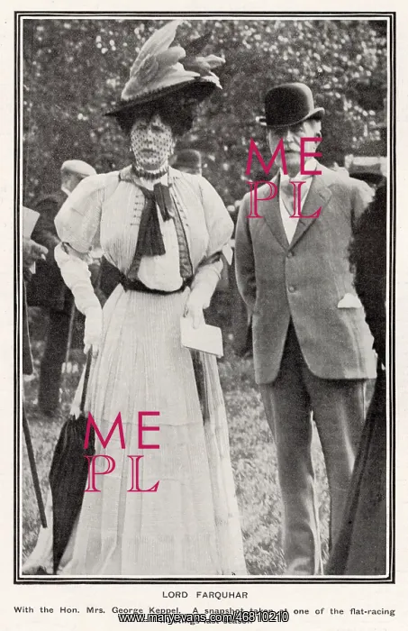 : Lord Farquhar and Mrs George Keppel : Lord Farquhar and Mrs George Keppel