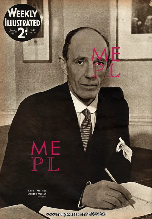 : Lord Halifax at his desk : Lord Halifax at his desk