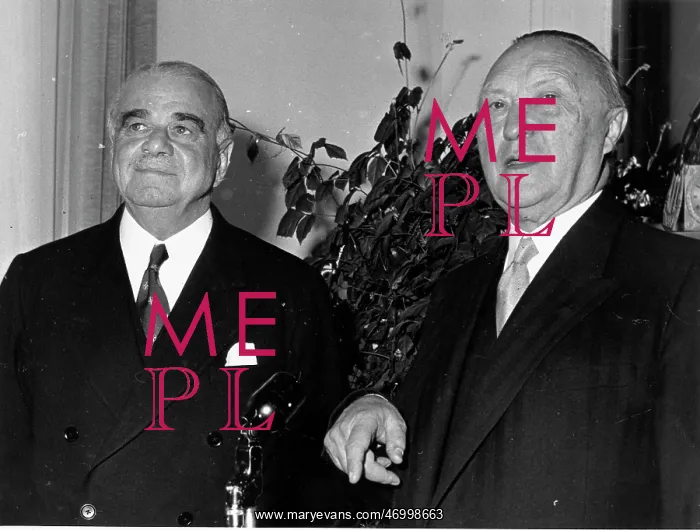 : Lord Ismay with another politician : Lord Ismay with another politician