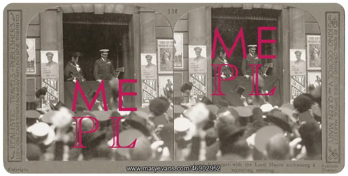 : Lord Kitchener at a recruiting office, WW1 : Lord Kitchener at a recruiting office, WW1