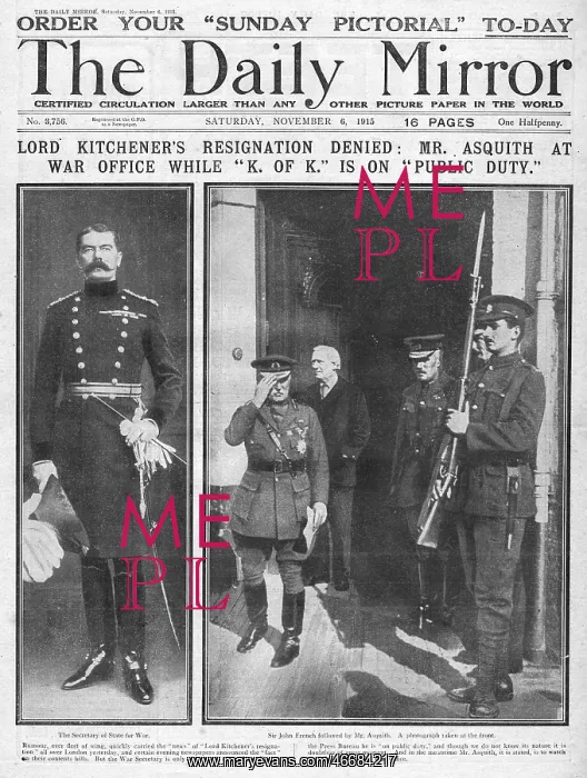 : Lord Kitchener and the Shell scandal, WW1 : Lord Kitchener and the Shell scandal, WW1