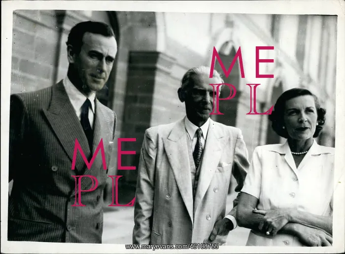 : Lord and Lady Mountbatten with Mohammed Ali Jinnah : Lord and Lady Mountbatten with Mohammed Ali Jinnah