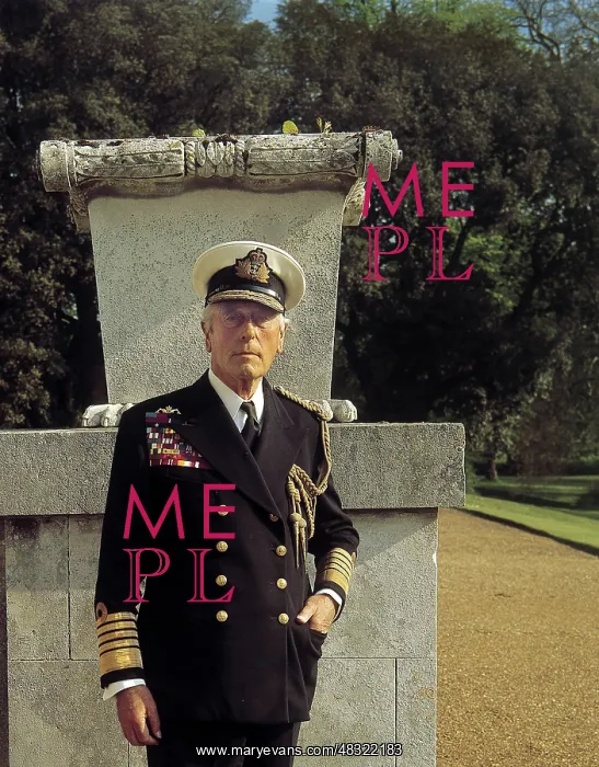 : Lord Louis Mountbatten at Broadlands : Lord Louis Mountbatten at Broadlands