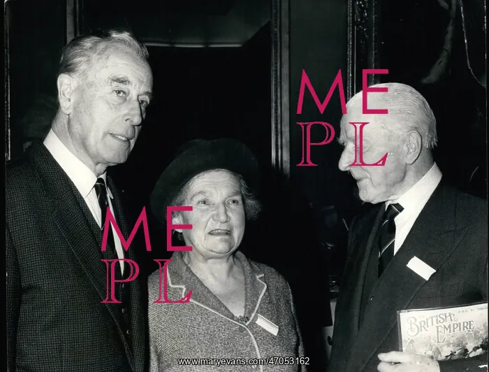 : Lord Mountbatten at British Empire reception : Lord Mountbatten at British Empire reception