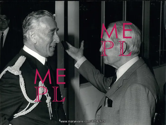 : Lord Mountbatten at reception, Armenonville Pavilion : Lord Mountbatten at reception, Armenonville Pavilion