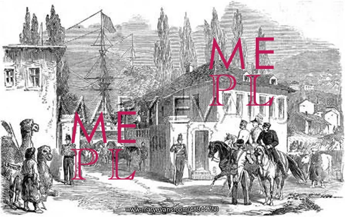 : Lord Raglan's Headquarters, Balaklava, Crimean War 1854 : Lord Raglan's Headquarters, Balaklava, Crimean War 1854