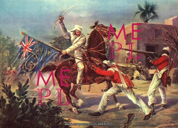 : Lord Roberts capturing the Sepoy Standard at Cawnpore : Lord Roberts capturing the Sepoy Standard at Cawnpore
