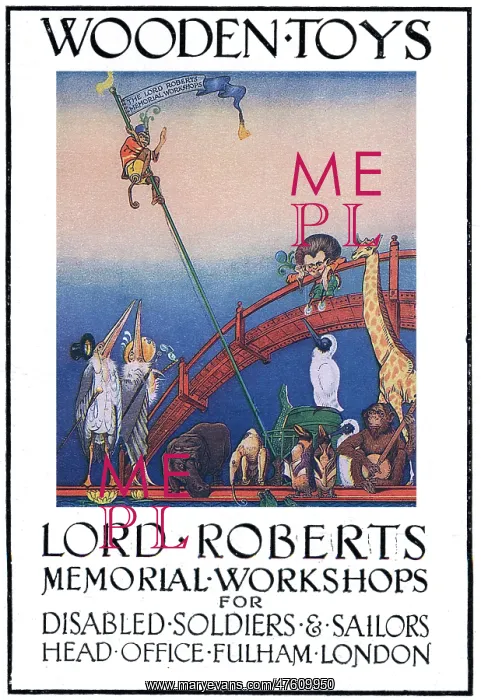 : Lord Roberts Memorial Workshop poster, 1917 : Lord Roberts Memorial Workshop poster, 1917