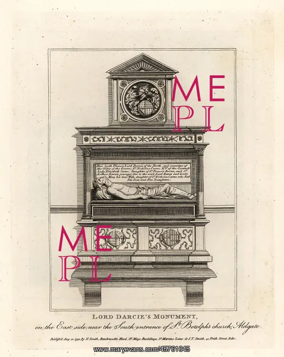 : Lord Thomas Darcy's monument in St. Botolph's : Lord Thomas Darcy's monument in St. Botolph's