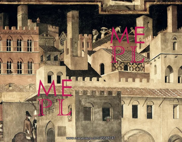 : LORENZETTI, Ambrogio (1285-1348). Effects of Good : LORENZETTI, Ambrogio (1285-1348). Effects of Good