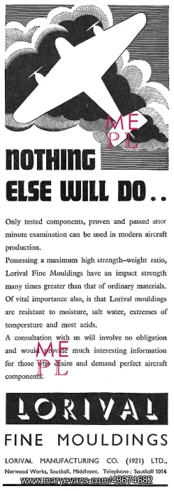 : Lorival Aircraft Mouldings : Lorival Aircraft Mouldings