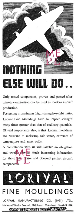 : Lorival Mouldings For Aircraft Components : Lorival Mouldings For Aircraft Components