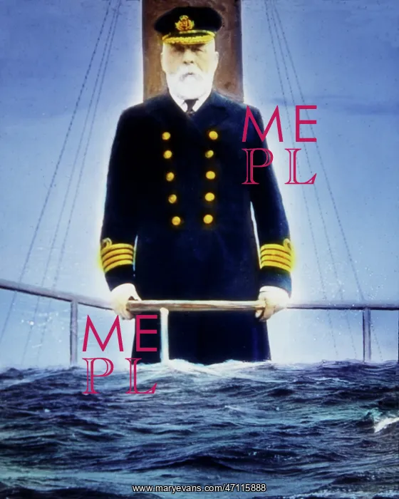  : The Loss of the Titanic Magic Lantern Slide 1912