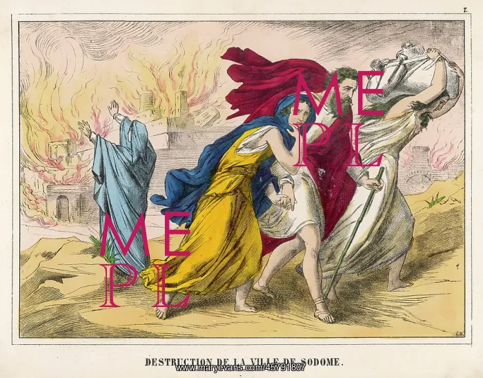 : LOT LEAVES SODOM : LOT LEAVES SODOM