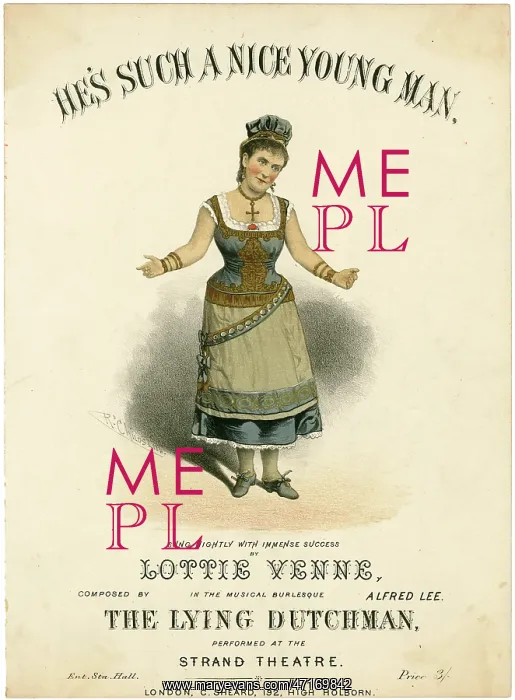 : LOTTIE VENNE, SINGER 19C : LOTTIE VENNE, SINGER 19C