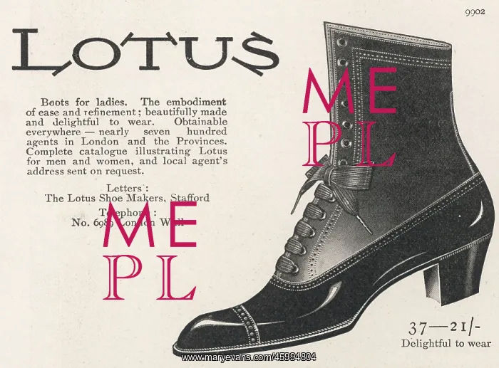 : LOTUS BOOTS 1912 : LOTUS BOOTS 1912