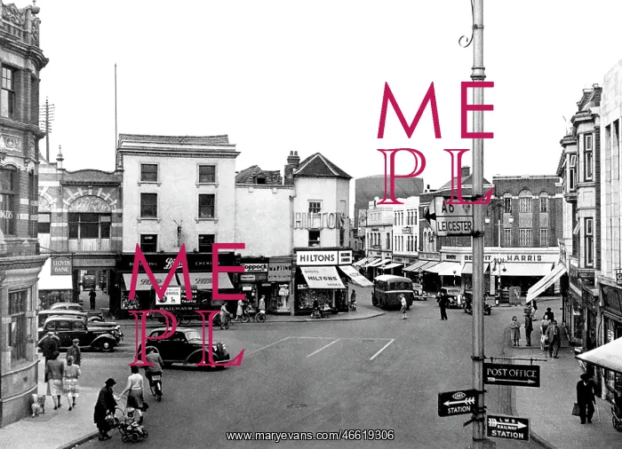  : Loughborough, Market Place c1955