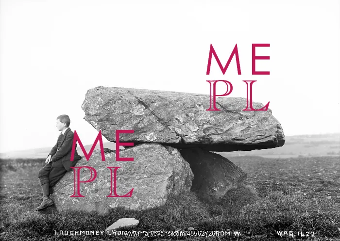 : Loughmoney Cromlech, Downpatrick, from W : Loughmoney Cromlech, Downpatrick, from W