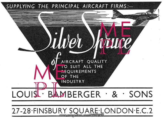 : Louis Bamberger - Aircraft Quality Silver Spruce : Louis Bamberger - Aircraft Quality Silver Spruce