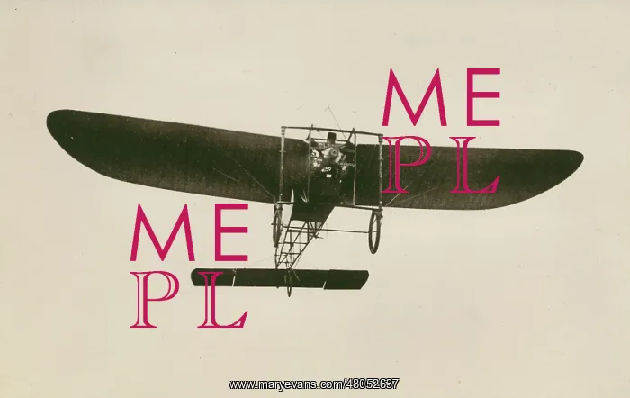 : Louis Bleriot during his cross-Channel flight : Louis Bleriot during his cross-Channel flight